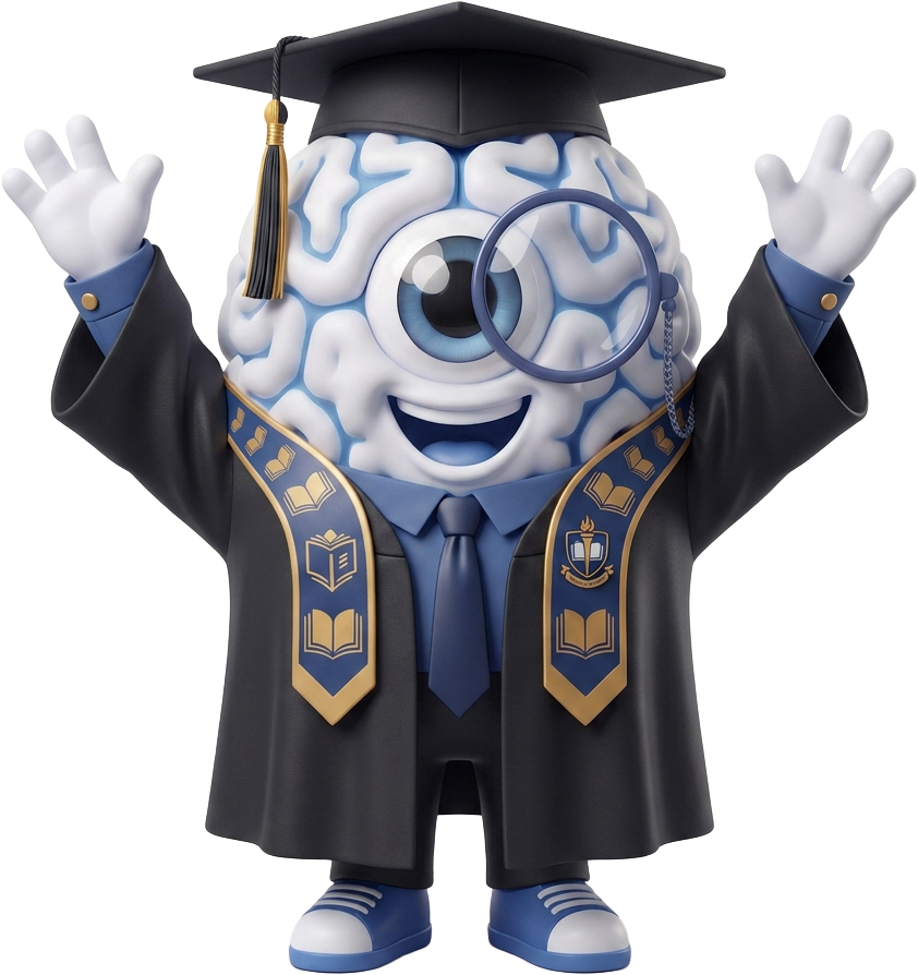 Mascote do Notamax comemorando